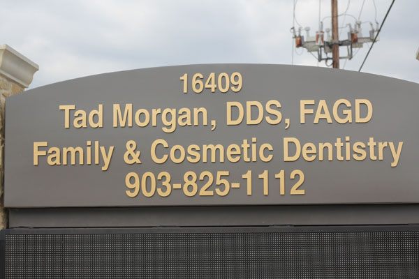 Tad Morgan DDS sign