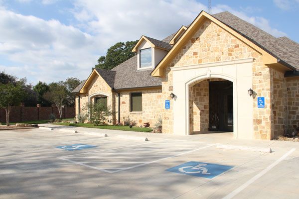 View of dental office from parking lot