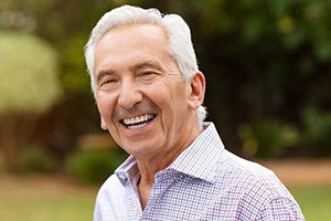 Older man smiling