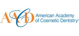 The logo of the American Academy of Cosmetic Dentistry, representing a professional organization for cosmetic dentists and general dentists.